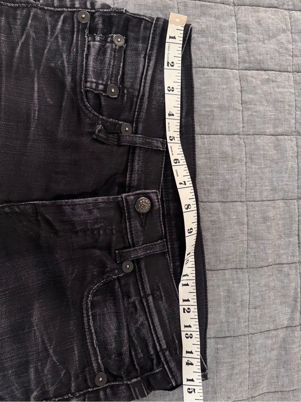 R13 Women's Black Washed Ankle Crop Jeans - Picture 10 of 13